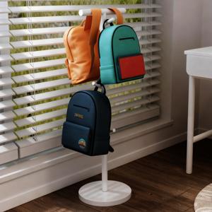 다목적 가방걸이 스탠딩 코트 랙 책가방 선반 모자 옷 거치대