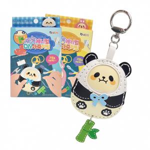 애니멀 가죽 스퀴시 키링만들기 DIY 키링 만들기세트 12개세트 랜덤배송