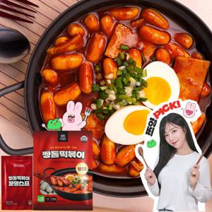 미성분식 짱돌떡볶이 오리지널 떡볶이 밀키트 245g (떡200g+스프45g) 4세트 국내산 밀 100%