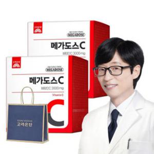 메가도스C 3000 고함량 비타민C 100포 X 2개 +쇼핑백