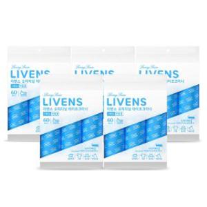 리벤스 자우버탁 사선컷팅 돌돌이 테이프클리너 리필 15롤(3롤x5봉지)