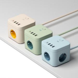 큐브 멀티탭 PD35 고용량 4000W 콘센트 USB C타입 멀티 3구 어댑터