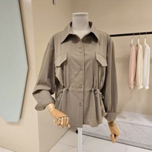 대구백화점 데스틸루즈핏 스트링 셔츠블라우스(D2533BL0417)