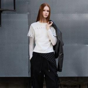 (신세계센텀점)BLUE LABEL 레이어드 아일렛 티셔츠 (ER3OTL01)