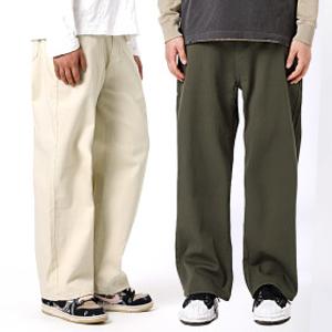 비브레이커스 남자 밴딩 와이드 팬츠 스판 코튼 면바지 SN5007