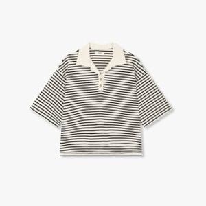 (STUDIO TOMBOY)(대구신세계)스트라이프 카라 넥 반팔 티셔츠 (9176222999CT)