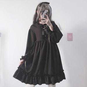 여성 원피스/점프수트/메이리앤 리본 프릴 고스로리 드레스