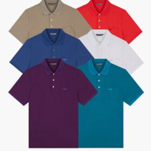 크로커다일레이디(아울렛) 크로커다일남성피케이 솔리드 카라 티셔츠 CDAAATS270