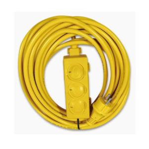 라온 3구 산업용 전기 연장선 1.5SQ 30m 작업 리드선/공장/공업용/케이블선/멀티탭/멀티코드/전시장/방송국