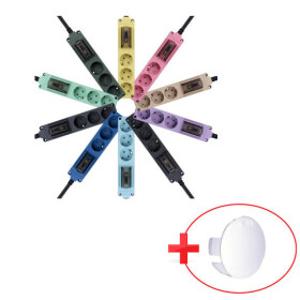 현대 오브제 국산 4000W 고용량 누전차단 멀티탭 6구 5M 안전커버 증정