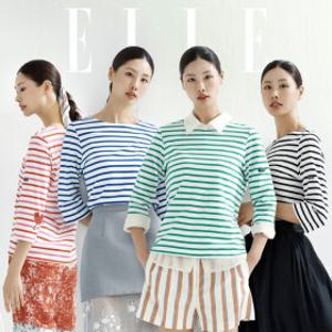 (현대홈쇼핑)ELLE 25SS 엘르 프렌치 스트라이프 티셔츠 4종