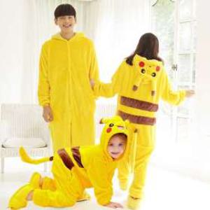 피카츄옷 할로윈 포켓몬 코스튬 수면잠옷 점프수트-피카츄-100