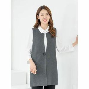 (현대Hmall)하프클럽/모슬린엄마옷 조끼 정장 롱 라운드 MQG126700 마담 미시 중년여성