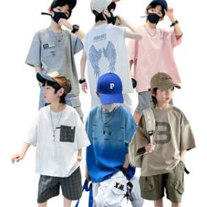 남아 주니어 여름 키즈 아동복 초등학생 맨투맨 반팔 반바지 버뮤다 청바지 등원복 트레이닝복 상하복 의류