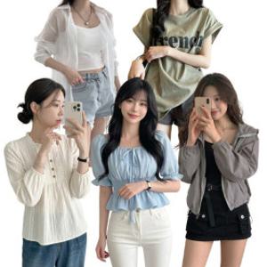 (10%+10%쿠폰) 7120원~ 봄 여름 신상/반팔/블라우스/셔츠/자켓/롱스커트/미니스커트/롱팬츠/숏팬츠