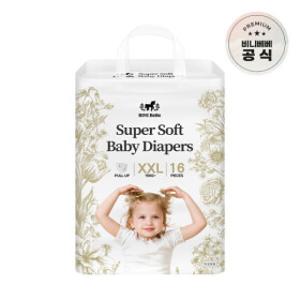 비니베베 슈퍼소프트 아기 기저귀 팬티형 XXL 6팩
