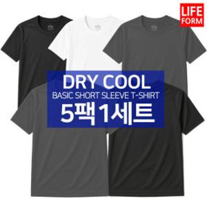 5장세트 기능성 쿨 드라이 무지 반팔 티셔츠 무지티 쿨티셔츠 반팔티
