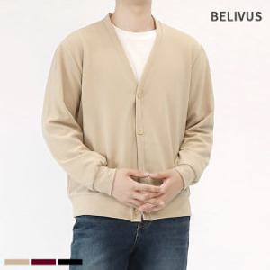 (현대Hmall)빌리버스 남자 가디건 BCM011 간절기 브이넥 베이직 아우터