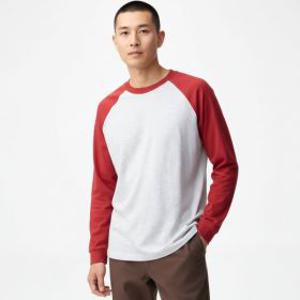 유니클로 남성 레글런 헤비웨이트 탄탄한 긴팔 긴팔티 티셔츠 no.1772213