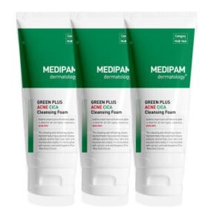 (한정특가+샘플3매) 메디팜 아크네 진정 시카 클렌징폼 220ml (1+1+1) /2세트구매시추가증정