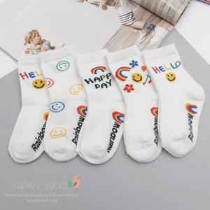 [꼼지]G무지개스마일(5족)세트 유아 아동 양말