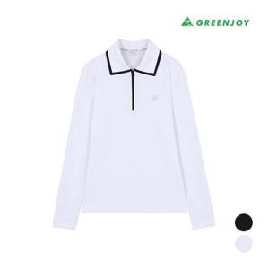 [그린조이]여성골지 솔리드 PK 티셔츠