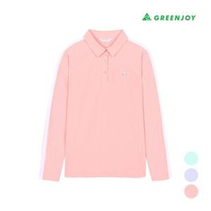 [그린조이]여성팔 배색 포인트 PK 티셔츠