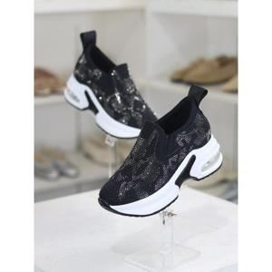 바이로쏘 세이브존03 글리터 콤비 8.0cm 키높이 슬립온 (BY)23S10733BF2W