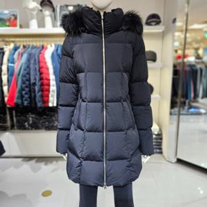 [루이까스텔]여성 구스다운 라쿤트리밍 롱점퍼/3LRJP121B_BP