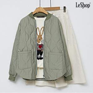 [르샵]퀼팅 누빔 패딩 점퍼 (DO1JJ002A)