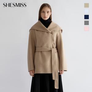 [쉬즈미스] 울 블렌드 숄 칼라 핸드메이드 코트_SWHJKO42090