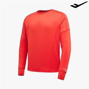 [프로스펙스] 남성 FW 긴팔 핑거홀 자카드 러닝 티셔츠 PR3MT24F522 레드오렌지 기능성 긴팔티