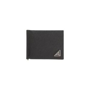 프라다 사피아노 레더 머니 클립 지갑 블랙 2MN077-QHH-F0002