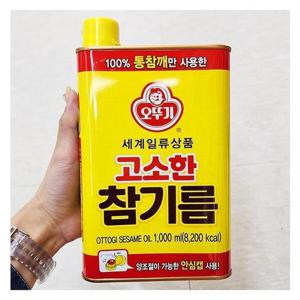 오뚜기 고소한 참기름 (캔) 1000ml x 1개 a33067