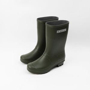 [신난다슈] 여성 레인 부츠 3cm 여자 방수 장화 미들 하프 부츠 발편한 쿠션 T25MD2 카키