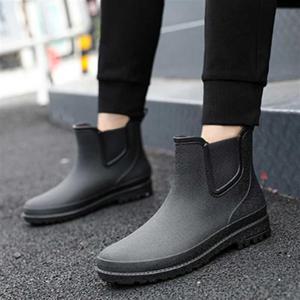 남성패션장화 남성용 예쁜 레인 부츠 고무 장화 농사 신발 코디