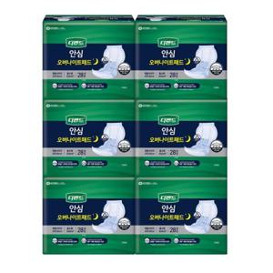 디펜드 안심 오버나이트 패드 28개 6팩 어른용 노인 기저귀