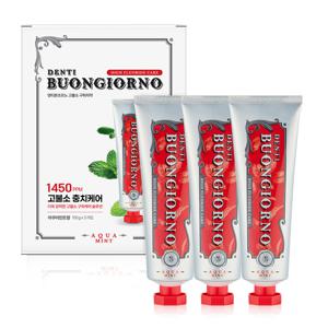 덴티본조르노 구취제거 1450 고불소 치약 100g 3개