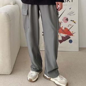 카고 남자 스판 바지 허리밴딩 팬츠 포켓 바지 4컬러