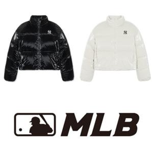 MLB 여성 크롭 유광 커브 패딩 3FDJB0556