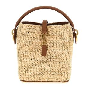 생로랑 르 37 라피아 미니 버킷백 765870GAAFC 2080