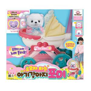 유모차타는 아기강아지 포미