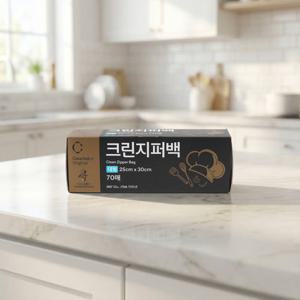크린랩 식구 크린지퍼백 대형 70매(25x30)