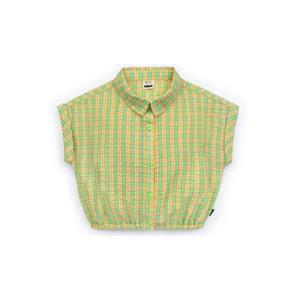 [쁘띠뮤] 하이틴체크셔츠(FMEBT01_GN)