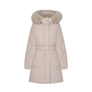 샤트렌 퍼후드 벨티드 하프롱 패딩코트_HCEWDW102