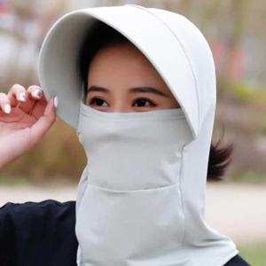 야외활동필수템 여자 나들이 그늘 모자 야외 활동 얼굴 가리개 선캡