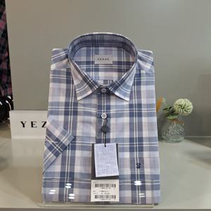 [예작]체크 일반 반팔남방 YJ1MBR415-VI_BP_BP