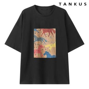 [탱커스]아트 드로잉 캔버스 반팔 티셔츠 (TY2TS013L0)