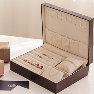 제이로렌 08ETC0006 브라운 가죽 쥬얼리 보석함