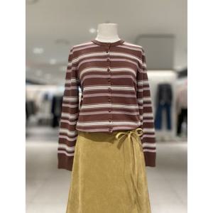 [올리브데올리브] OK5AD865 멀티 스트라이프 니트가디건